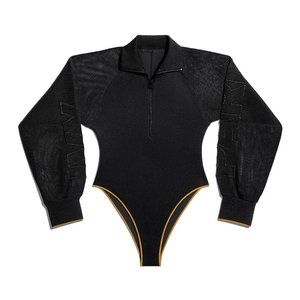 Beyonce Adidas IVY PARK Mesh Sleeve Bodysuit SZ XS
